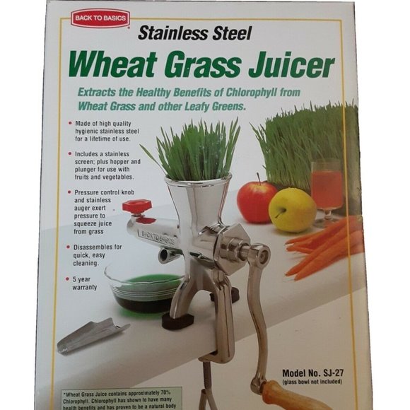 Back To Basics Wheatgrass Juicer